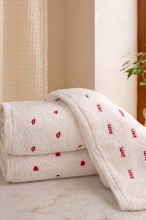 Lot de 3 serviettes LOVE