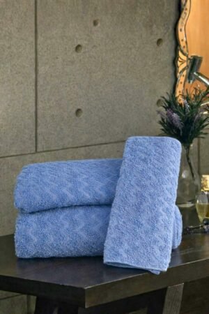 Lot de serviettes de douche BLEU 3 pcs