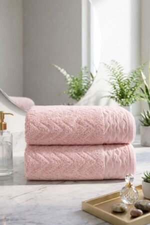 Lot de serviettes de douche ROSE 2 pcs