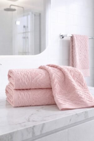 Lot de serviettes de douche ROSE 2 pcs
