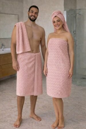Lot de serviettes de douche ROSE 2 pcs