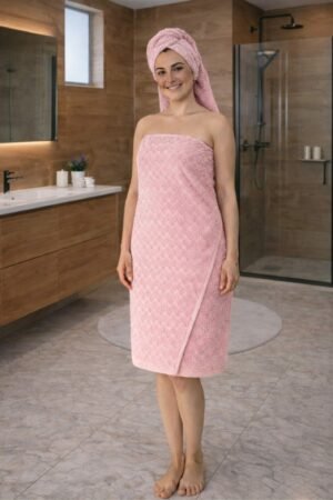 Lot de serviettes de douche ROSE 2 pcs