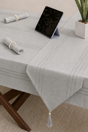 Ensemble de Table 8 Personnes " Gris Clair " , 18 pièces