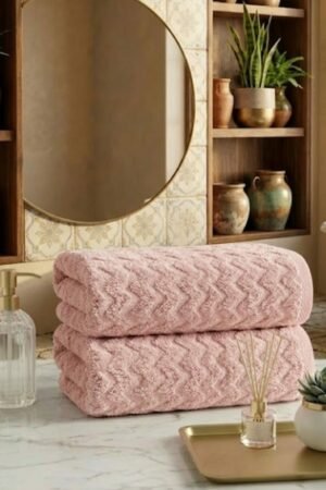 Lot de serviettes de douche ROSE 2 pcs