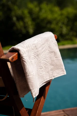 Lot de 2 serviettes Douche et Visage « Palm »  Rose bébé