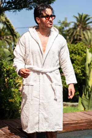 Cape de bain Palm Gris Clair