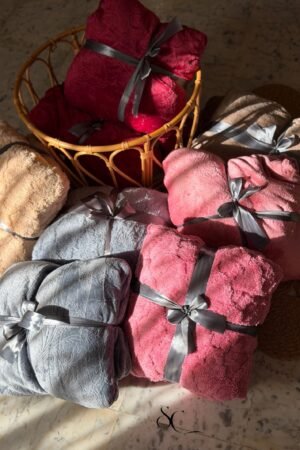 Pack 3 Pcs Polaire Baroque Bleu