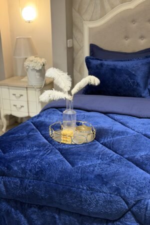 Couette en polaire bleu marine