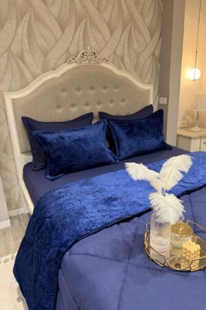 Couette en polaire bleu marine