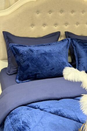 Couette en polaire bleu marine