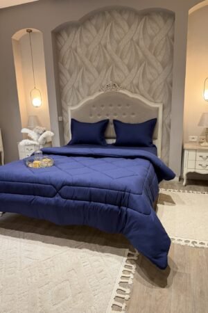 Couette en polaire bleu marine