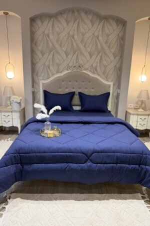 Couette en polaire bleu marine