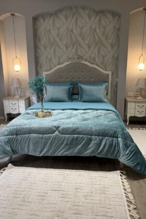 Couette en polaire Turquoise