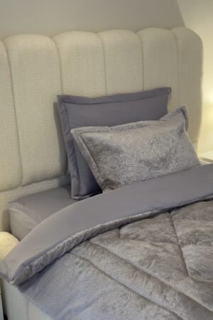 Couette en polaire gris (place et demi)