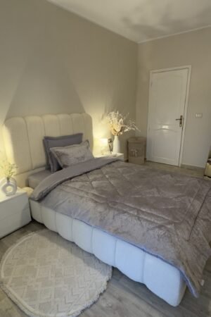 Couette en polaire gris (place et demi)