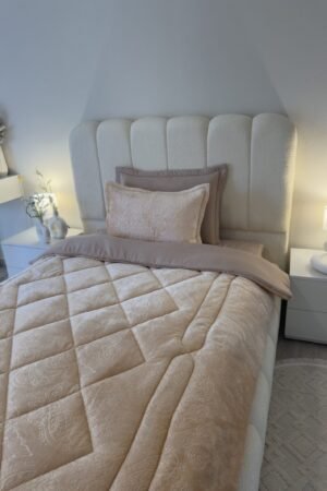 Couette en polaire beige (place et demi)