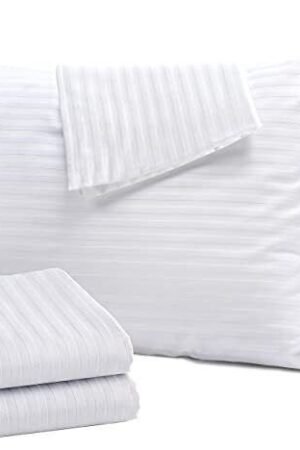 Parure de lit BLANC microfibre