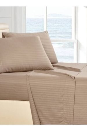 parure de lit beige microfibre c12