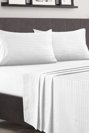 Parure de lit BLANC microfibre