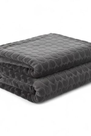Plaid Coeur Gris
