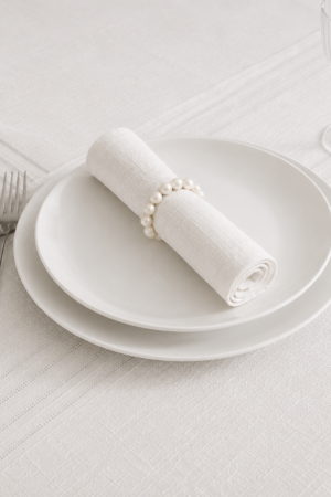 Ensemble de Table 8 Personnes " Blanc " , 18 pièces