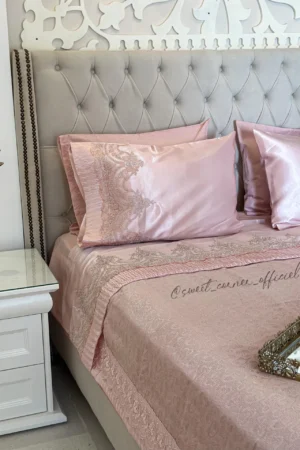 Couvre lit mariage ROSE