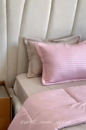 Couette BEIGE et ROSE