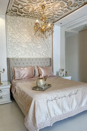 Couvre Lit Mariage BEIGE