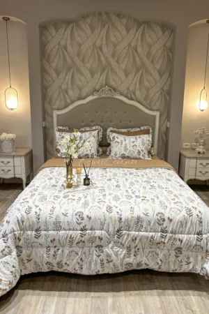 Couette king size PIVOINE caramel