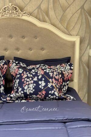 Couette king size BLEU FLORAL