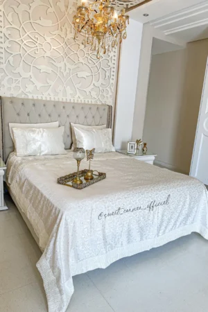 Couvre Lit Mariage BLANC