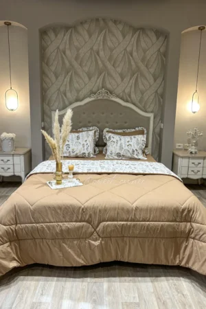 Couette king size PIVOINE caramel