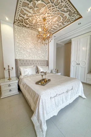 Couvre Lit Mariage BLANC