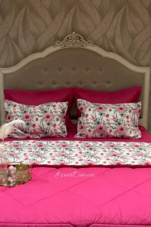 Couette king size DAHLIA Rose