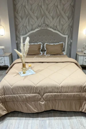 Couette king size PIVOINE caramel