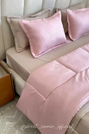 Couette BEIGE et ROSE