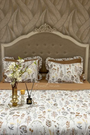 Couette king size PIVOINE caramel