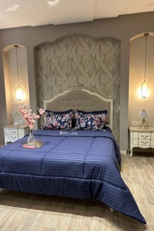 Couette king size BLEU FLORAL