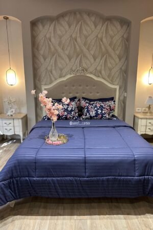 Couette king size BLEU FLORAL