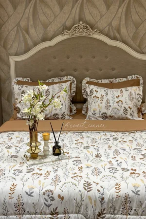 Couette king size PIVOINE caramel