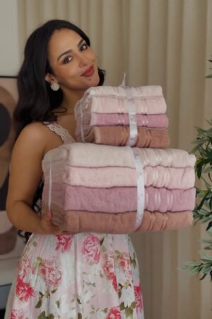 Lot de Serviettes de 8 , Liza , V2 Powder