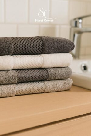 Lots de 4 serviettes Gris V-1