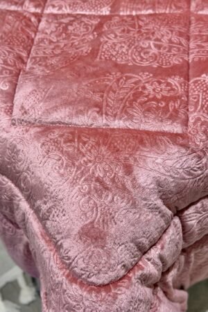 Couette en polaire rose poudré