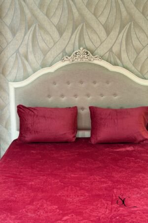 Pack 3 Pcs Polaire Baroque Rouge