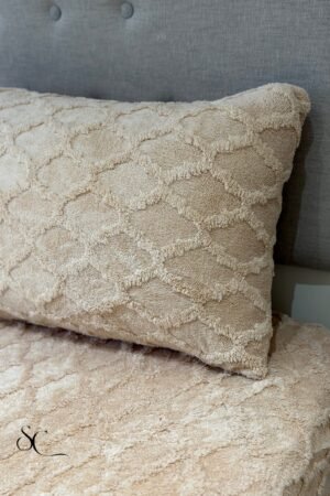 Pack 3 Pcs Polaire Losange Beige