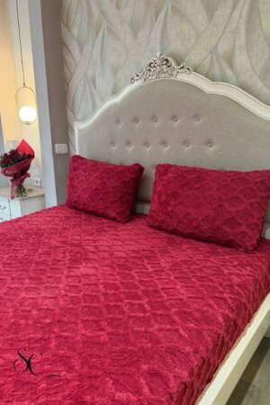 Pack 3 Pcs Polaire Losange Rouge