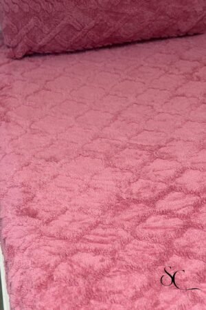 Pack 3 Pcs Polaire Losange Rose