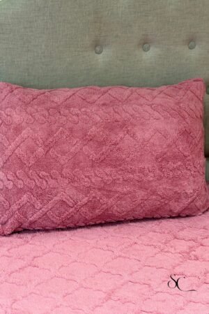 Pack 3 Pcs Polaire Losange Rose